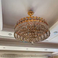 دوعدد لوستر برنجی اصل