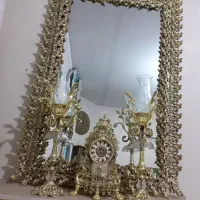 آیینه وشمعدان بسیارشیک و پرکاردرحدنو،قدحدود۲متر|بوفه، ویترین، کنسول|کرج, گوهردشت|دیوار