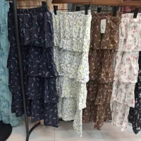 دامن گل دار نخی