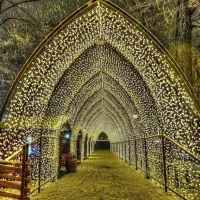 تونل نوری خاص و لوکس برای ورودی تالار،باغ،رستوران