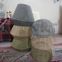 لوستر آباژور سقفی حصیری|لوستر و چراغ آویز|مشهد, کوی سیدی|دیوار