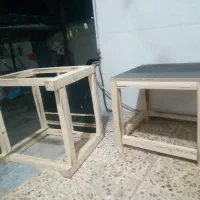 کرسی وپاروی برف روبی چوبی دست ساز