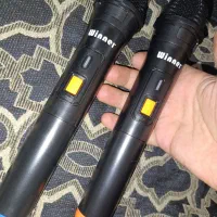 دوعددمیکروفون اسپیکر