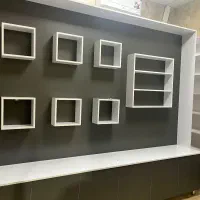 دکورمغازه دارای ۳کمد و دیواری ریلی