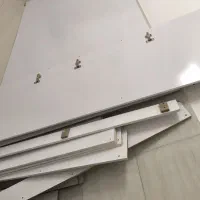 MDFو ورق های لترون و کمد تزئینی و ۲ورق ماربل شیت|کتابخانه، شلف، قفسههای دیواری|قروه, |دیوار