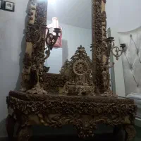 ایینه و شمعدان در حد نو