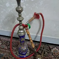 قلیان تنه برنز حکاکی شده (معاوضه)|کلکسیون و سرگرمی|ری, |دیوار