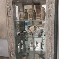 ویترین پتینه کاری چوب راش