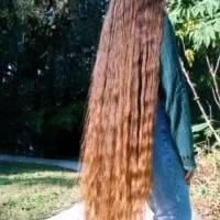 موی بلند طبیعی رنگی و حنادار