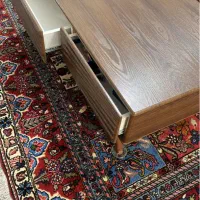 میز وسط مبلی چوب اصل کشو دار و ۳تا عسلی