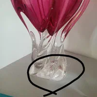 گلدان بلور اصل چک|کلکسیون اشیاء عتیقه|ارومیه, |دیوار