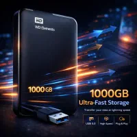 هارد اکسترنال نو 1Tr ( یک ترا ) زیرقیمت بازار USB3