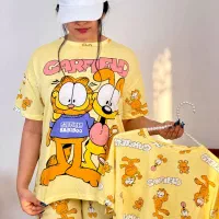 ست سه تکه تیشرت شلوار کراپ