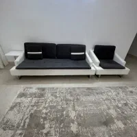 مبل چرم راحتی پایه استیل|مبلمان خانگی و میز عسلی|گرگان, |دیوار