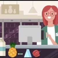 فروشنده سوپر مارکت