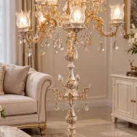 آباژور کنارسالنی چلچراغ آلیاژ ۱۱شاخه