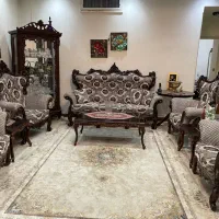 سرویس مبلمان استیل منبت‌کاری+صندلی ناهارخوری ۱۰نفر