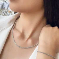 گردنبند و دستبند خاویاری