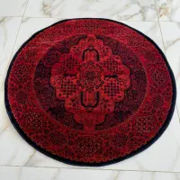 فرش گرد قرمز