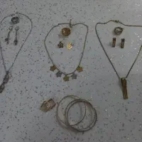 بدلیجات النگو طلا روس .سرویس گردنبند گوشواره