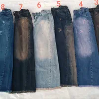 شلوار جین لی زنانه شافل بگ واید فول بگ نیم بگ|لباس|بیرجند, |دیوار