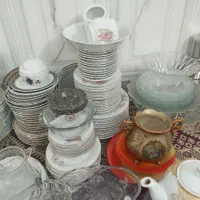 مقداری وسایل خانه یکجا|ظروف سرو و پذیرایی|بروجرد, |دیوار