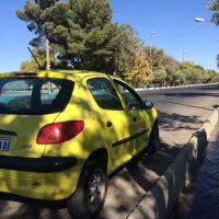 پژو 206 لیمویی 83 تک رنگ خاص|خودرو سواری و وانت|خسروشاه, |دیوار