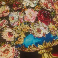 تابلو فرش دستباف ریزبافت گل ابریشمی|تابلو فرش|تهران, منیریه|دیوار