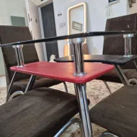 میز نهارخوری ۴ نفره (پایه استیل )