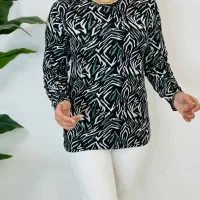 بلوز طرحدار زنانه ترک وارداتی|لباس|آذرشهر, |دیوار