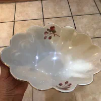 ظروف لمونژ ، گل مرغی ، کریستال قدیمی|کلکسیون اشیاء عتیقه|کرج, عظیمیه|دیوار