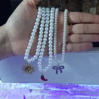 گردنبند مروارید دست‌ساز  ظریف، شیک و خاص|زیورآلات و اکسسوری|سمنان, |دیوار