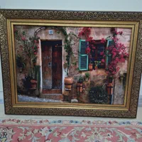 دو تا تابلو فرش یکی ماشینی یکی دستباف نونو
