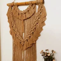 دیوارکوب مکرومه/تزیین دیوار/دکوری|تابلو، نقاشی، عکس|تهران, مینای شمالی (مخبر)|دیوار