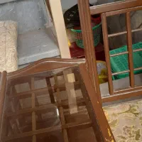 صندلی تلفن رنگ قهوه‌ای|مبلمان خانگی و میز عسلی|کاشان, کوشک صفی|دیوار