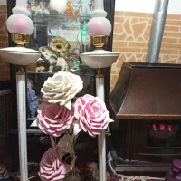 جفت ‌اباژور قدیمی کلاسیک|کلکسیون اشیاء عتیقه|کرمان, |دیوار