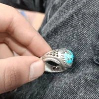 انگشتر مردونه فیروزه|جواهرات|قم, علی آباد|دیوار