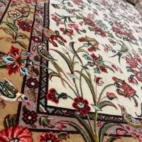 جفت ذرع و نیم خاص و انتیک کرک و گل ابریشم قم|فرش|تهران, افسریه شمالی|دیوار