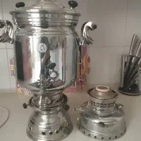 سماور گازی بزرگ در حد نو