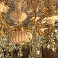 لوستر ۴شاخه ۸شعله برنز ٪٪شاخه ای 9.00تومان|لوستر و چراغ آویز|تبریز, |دیوار