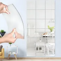 آینه چسبی نشکن طرح مستطیل