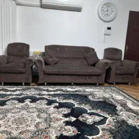 مبل راحتی مخمل کاملا سالم بدون چال در رفتگی|مبلمان خانگی و میز عسلی|خمام, |دیوار