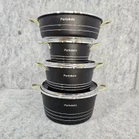 سرویس قابلمه۷پارچه گلدانی(تعویض قابلمه کهنه با نو)|ظروف پخت‌وپز|قم, ولیعصر|دیوار