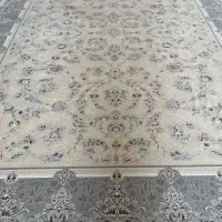 یکجفت فرش دوازده متری طلاکوب گل برجسته ۱۲۰۰شانه|فرش|تهران, سعیدآباد|دیوار