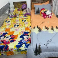 دو عدد تخت یک نفره چوبی در حد نو ۱۳،۵۰۰|تخت و سرویس خواب|نهبندان, |دیوار