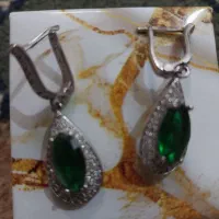 گوشواره نقره کاکی|جواهرات|کاکی, |دیوار