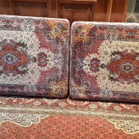 پشتی دستبافت ابریشمی پنجاه رج