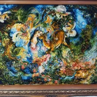 تابلو بوسه بر آهو