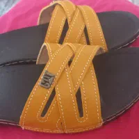 دمپایی زنانه چرم طبی راحتی سایز ۳۹ نونو