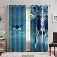 پرده چاپی طرح ساحل دریا|پرده، رانر، رومیزی|نوشهر, |دیوار